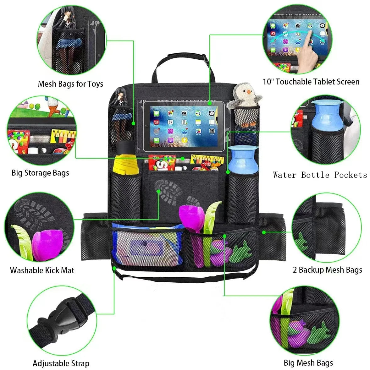 Car Seat Backrest Storage Bag