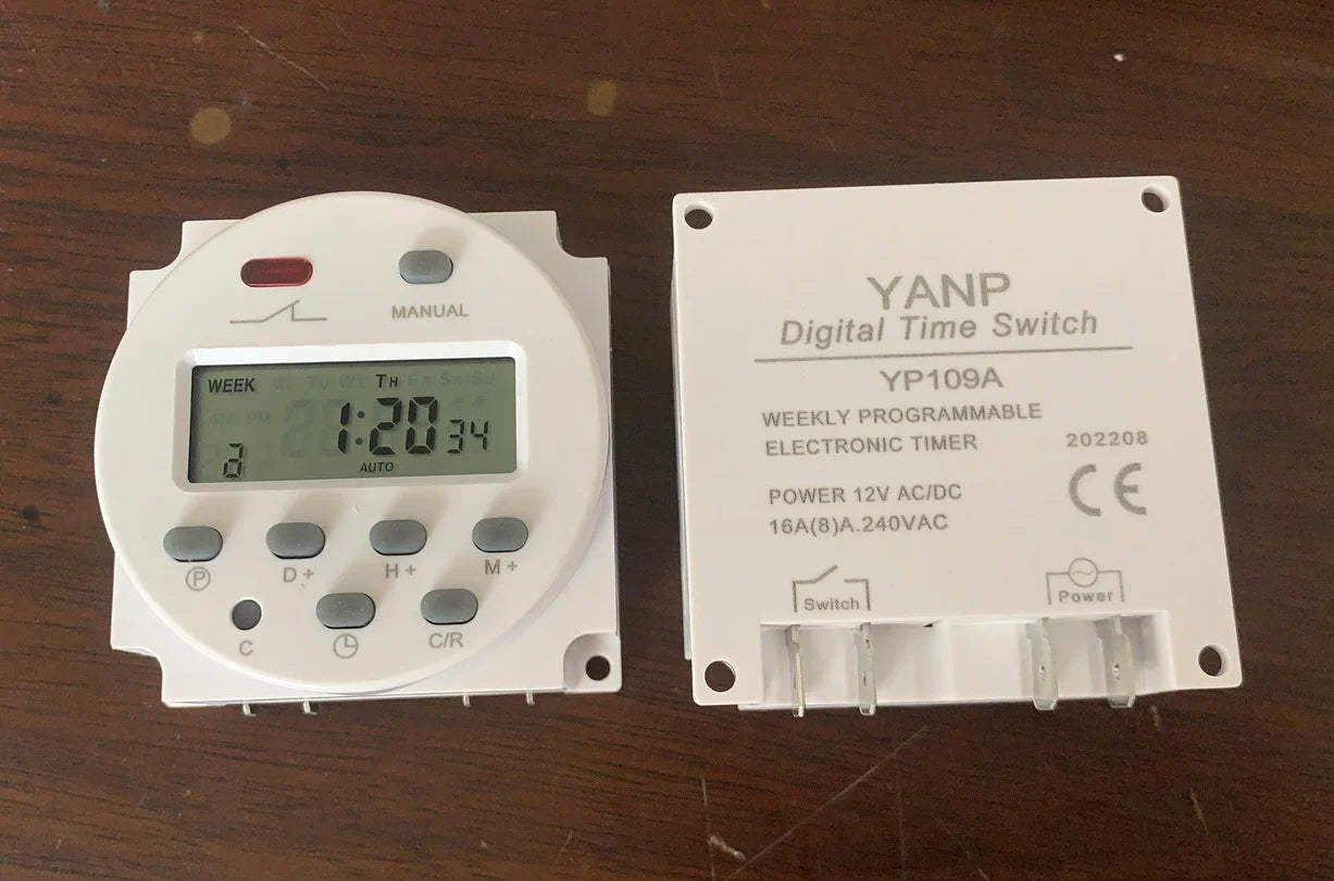 Hignconcerned YP109A Digitaler LCD Timer- 12V 24V 220V 110V