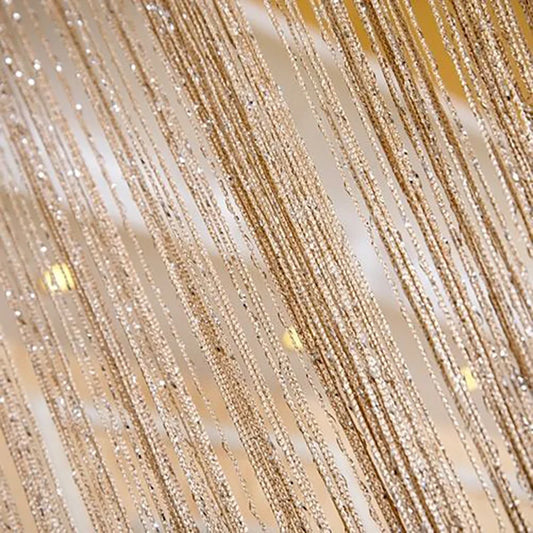 Bella Romantica Silbervorhang - 1 Panel 100x200cm Quaste