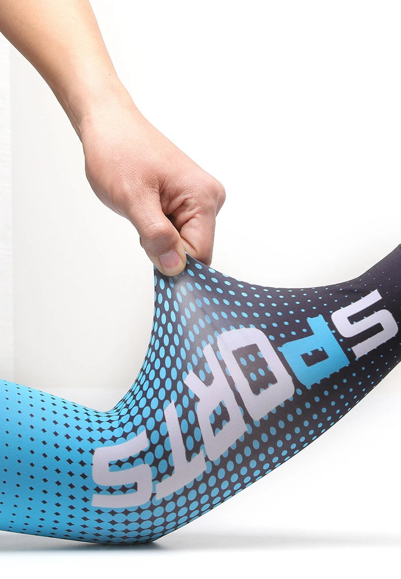 Arm-Ärmel 2025: HKXY GLOVES Sport Ice Arm Sleeves Men Cycling UV Solar - Breathable Summer Sun Protection Anti-Sunburn Long Sleeve Collection