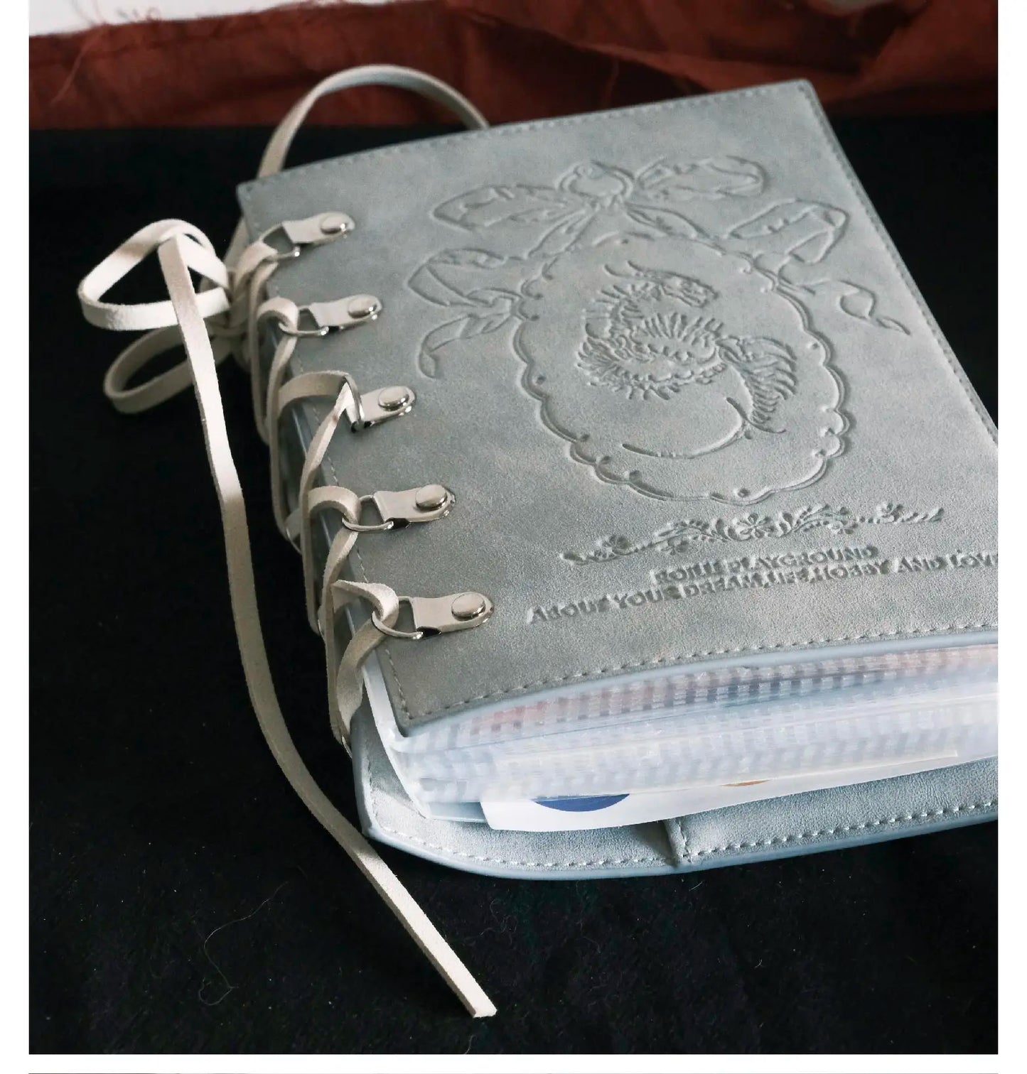 Pu Classical Vintage B6 Strap Notebook Adjustable Cover Thick Planner Pink Blank Paper Diary Rope Note Books Journal Accessories