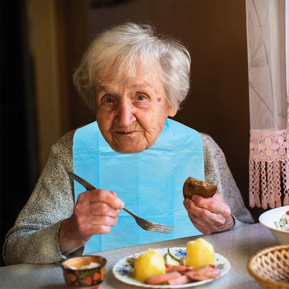 ROSENICE Einweg-Lätzchen wasserdicht - 60 St, PVC, L