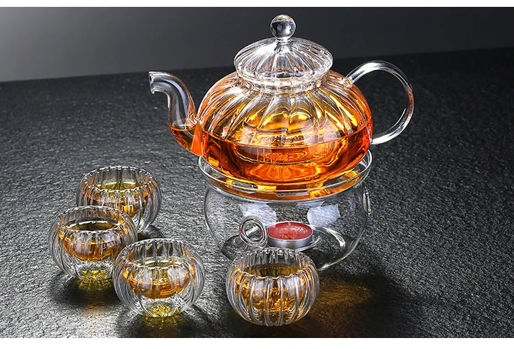 Hitzebeständiger Glas-Teetopf Chinesische Set
