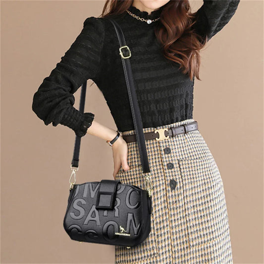 Femeii geantă de mână de lux cu cataramă pătrată Crossbody Bag Casual umăr Crossbody Bags Designer mare capacitate geantă de mână de călătorie