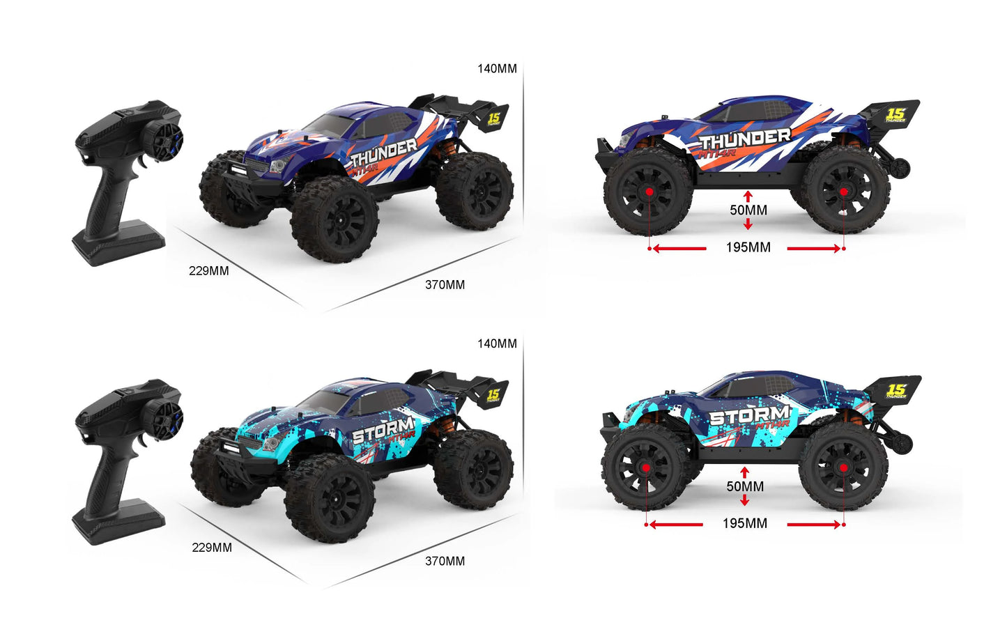 RC-Rennwagen 2025: Teeggi 1:14 High Speed Rc Off-road Car 4WD 100KM/H - Brushless Motor 3S Remote Control Drift Racing Cars Toys For Childrens Gift Collection