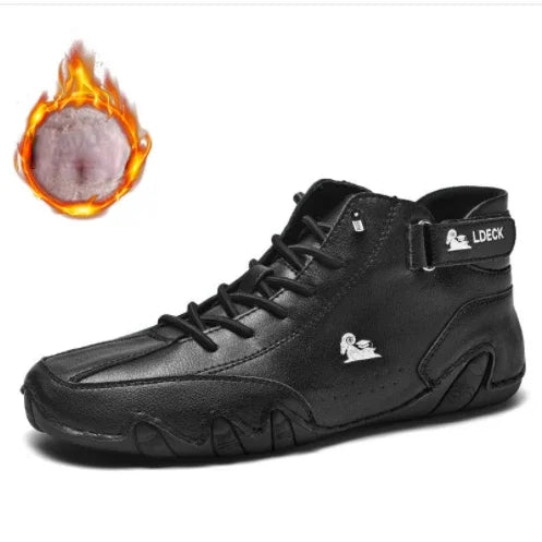 Sneakers Men Casual Shoes Man High Top Sneakers Winter Warm Designer Fashion Loafers Lace Up Shoes Men Boots 2024