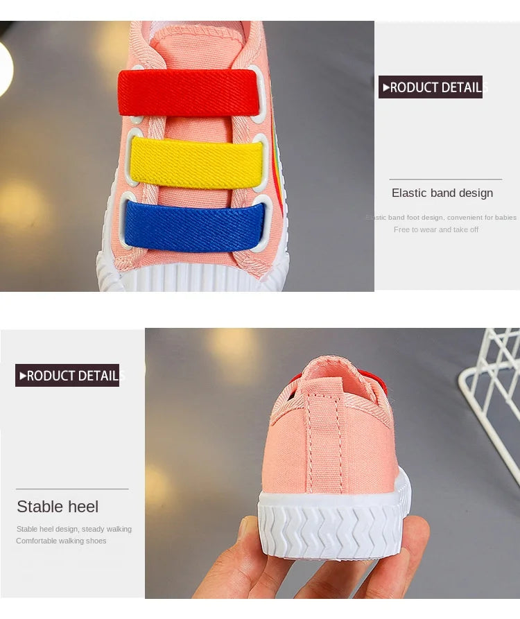 Kinder-Canvas-Schuhe 2025: Fashion-Hook Casual - Toddler Walking Collection