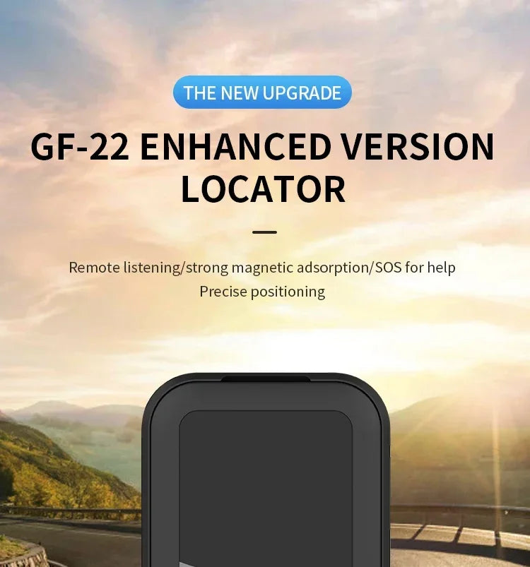 GPS-Tracker 2025: GF-22 Car Tracker Device Strong Magnetic - Automatic Alarm Motorcycle Car Mini GPS Trackers Voice Control Anti-Lost Device Locator Collection