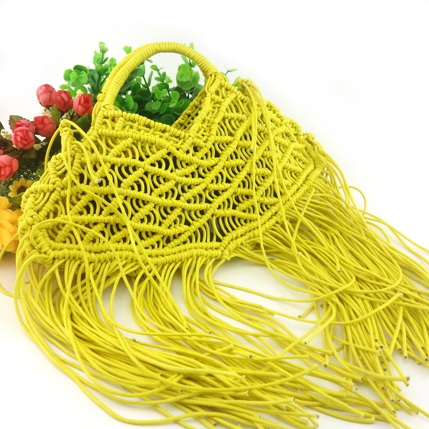 Geantă de mână pentru femei, geantă de umăr cu ciucuri, model boem, tip coardă, tip tote, vară, tip pungă de mână, tip pungă de mână, tip pungă de mână mare, tip pungă de plajă, tip pungă de mână