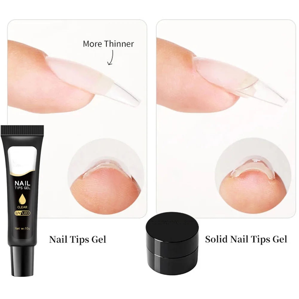 Dawndesslo Nail Glue UV LED Stark - 10g Tube Nagelkleber