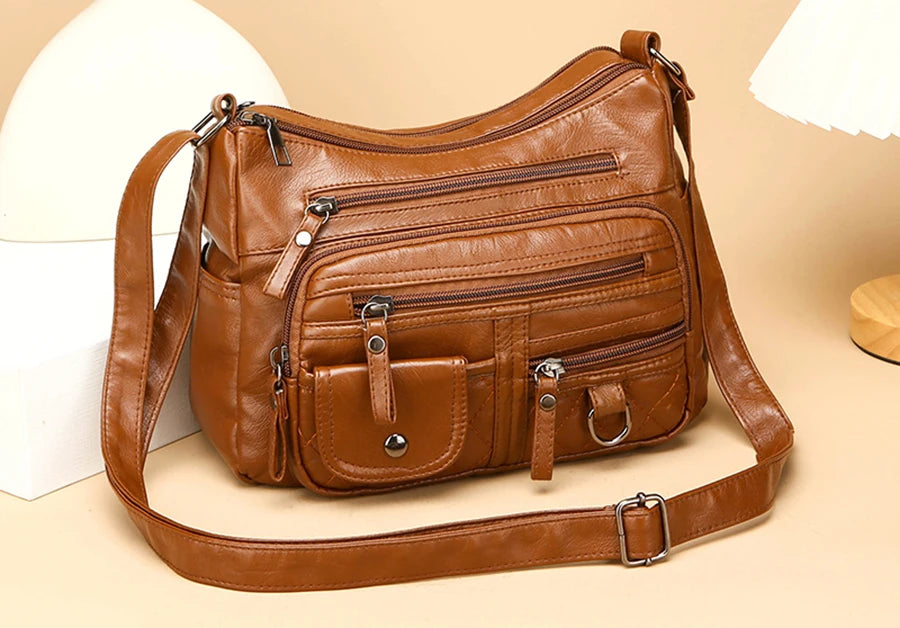 LANYIBAIGE Schultertasche Luxuriös - PU 15L 30x22x10cm