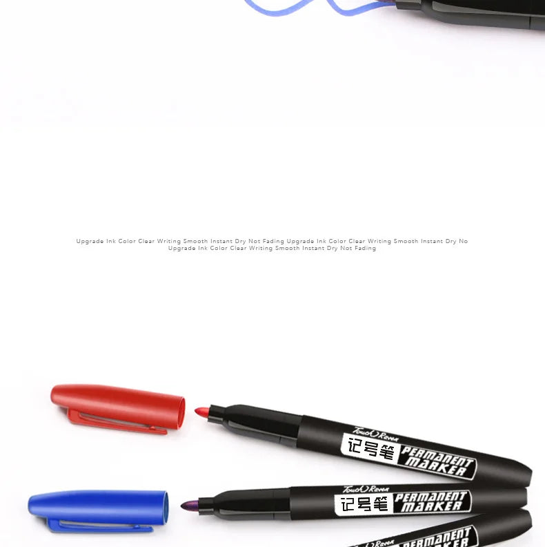 AIWOSUOAIB Permanentmarker 3er Öl - 1,5mm Schwarz Blau