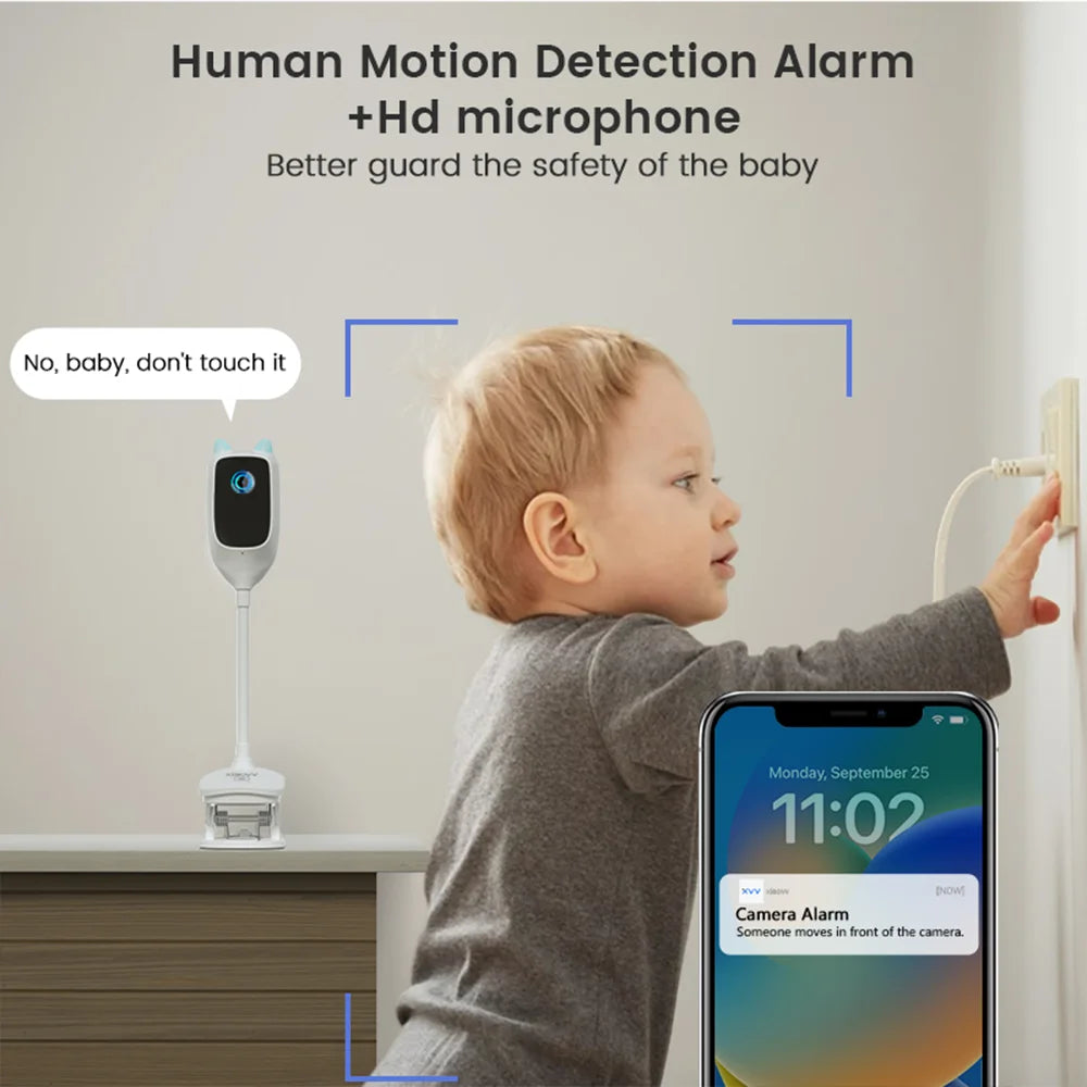 Xiao Vv 4MP Babycam 2K WiFi Vollfarbe Nachtsicht - 360 Grad