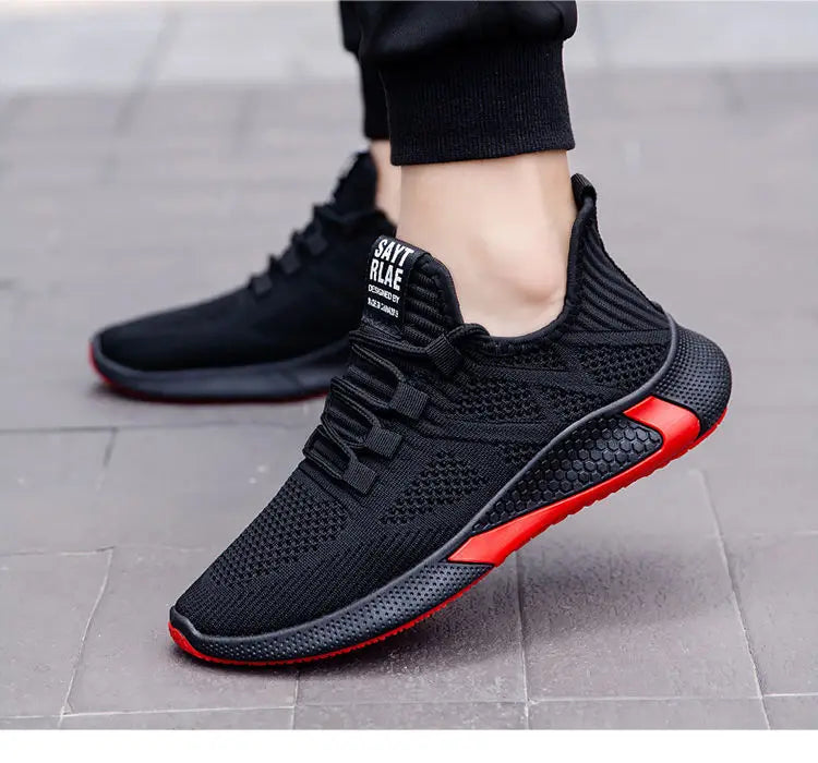 Men Sneakers Breathable Mesh Casual Shoes Black White Platform Shoes Fashion Sneakers Luxury Men's Shoes Tennis Man Size 39-44