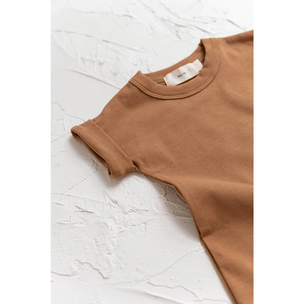 Copii mici fete și băieți, haine casual de vară, set de tricou cu mânecă scurtă, topuri și pantaloni, ținute de băieți și fete, set 2 buc