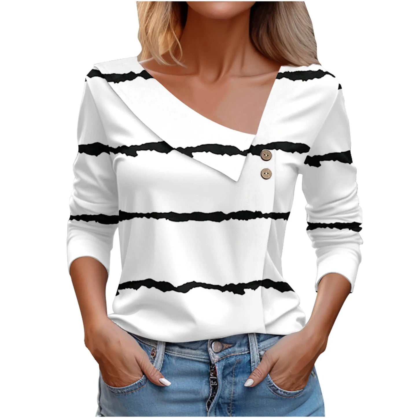 T Shirt For Women Fashion Long Sleeve Top White Floral Print Shirts And Blouses 3D Print Clothes For Women 2025 y2k