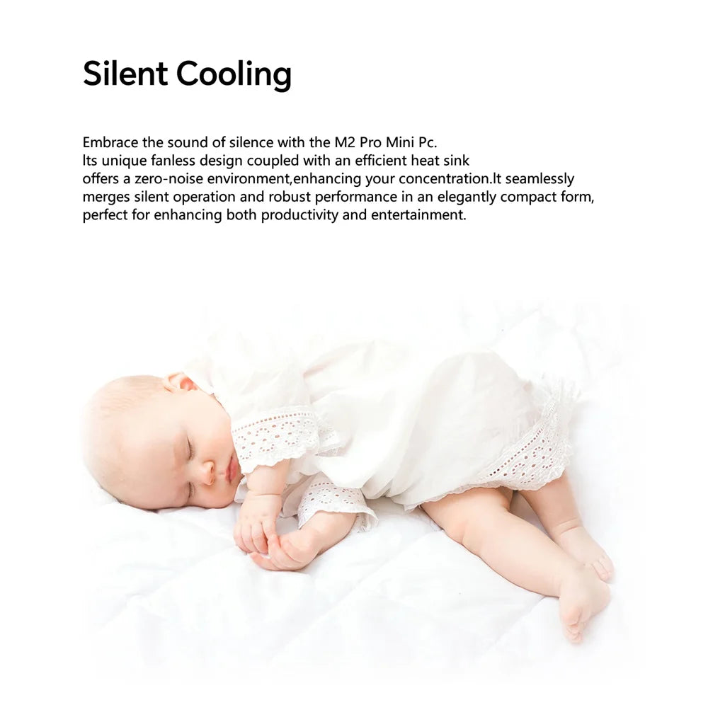 Mini PC compact MLLSE M2 Air - 128 GB ROM, N4000, 6 GB RAM