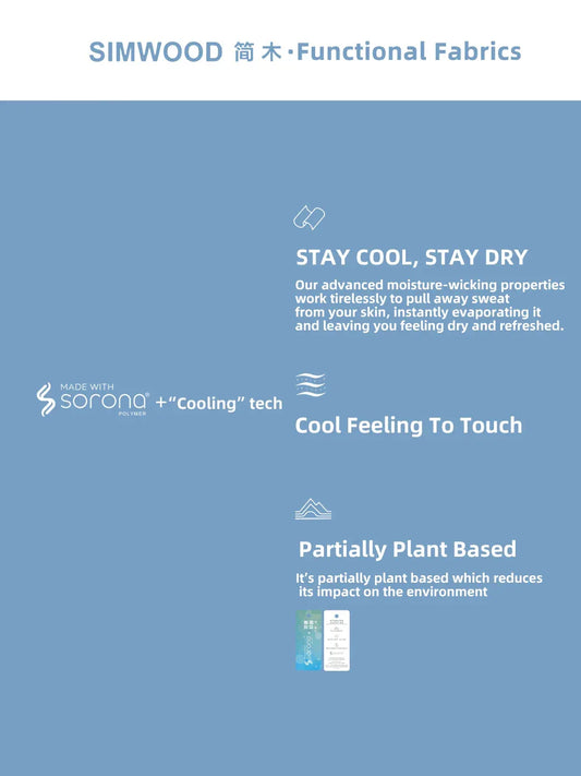 SIMWOOD 2024 Sommer Neu 240gsm Leichtgewicht Cool Feeling Sorona Stoff Jogger Hosen Herren Übergroß Jogginghosen Atmungsaktiv Hosen - Golden Bridge Store