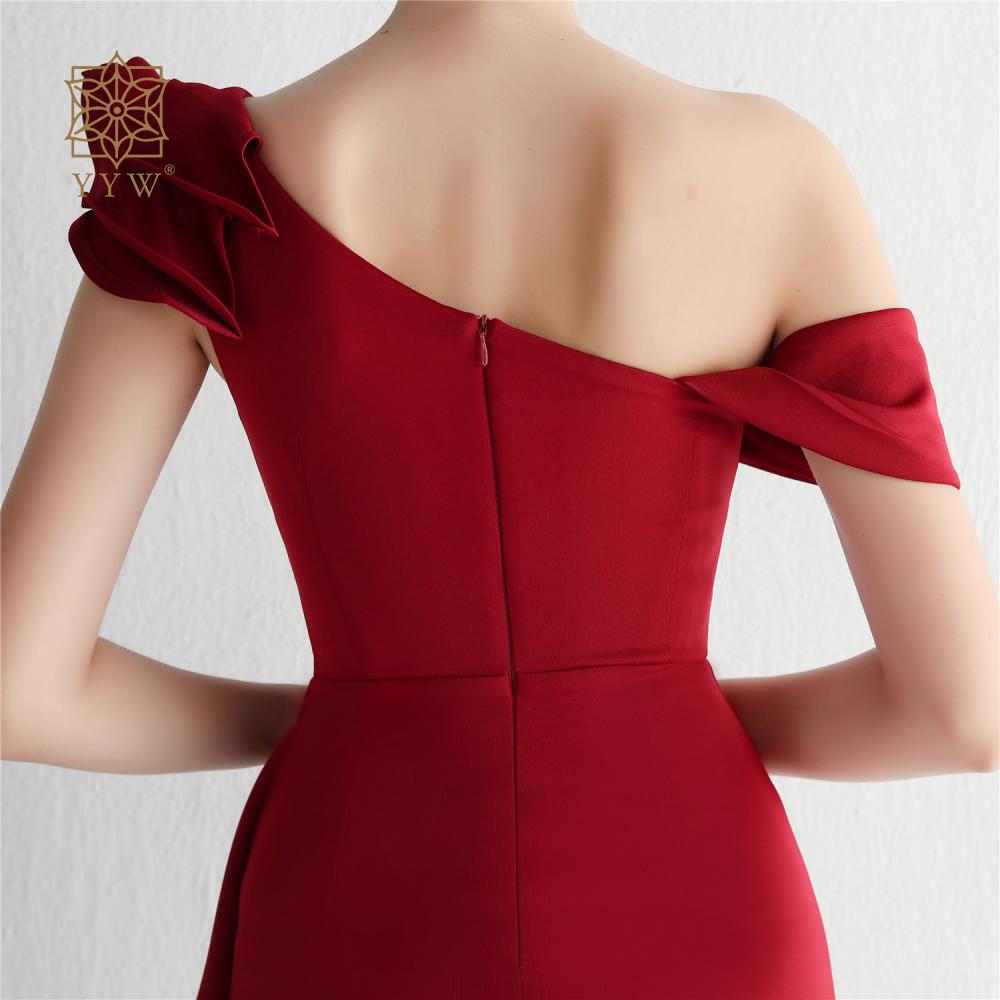 Rochie de seară Luna Avelin din satin - Maxi Mărime L 150cm Vișinie