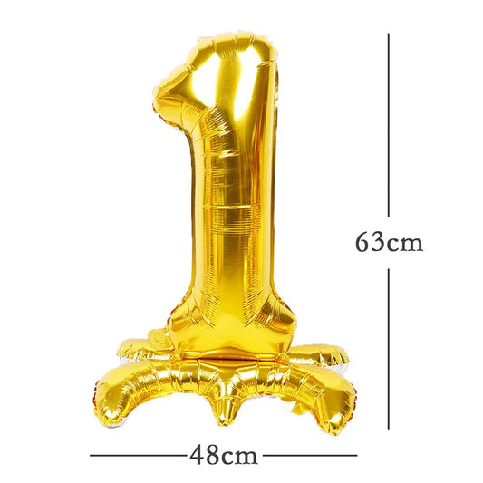 LuxParty 32 Zoll Zahlenballon Folie - Rosegold Silber