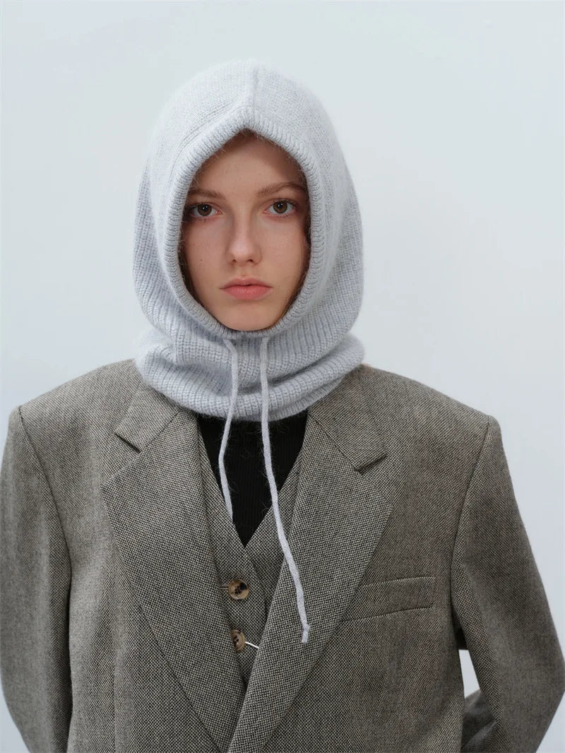 Furina Balaclava Kaninchenpelz Warm - Strick, Einheitsgröße