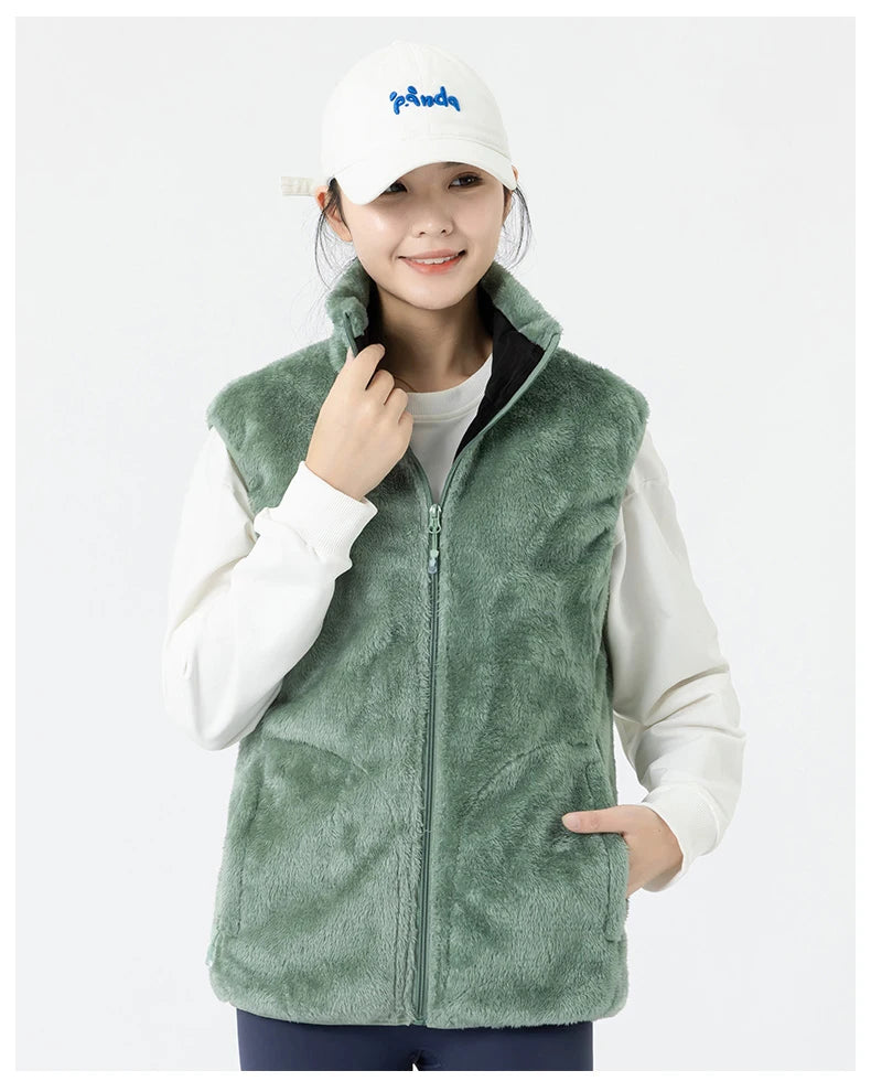 Ippolich 9-Zonen Smart-Heizjacke - Korallenfleece USB M-XL