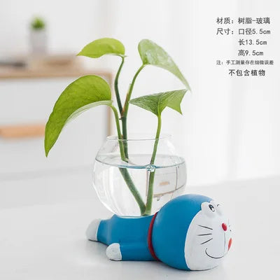 Creative Hydroponic Plant Vase Glass Transparent Container Dish Water Planting Flower Pot Living Room Decoration Decoration