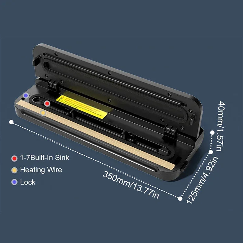 Einfache Bedienung Vakuum Versiegelungsmaschine Mit Beutel Aufbewahrung Luft Versiegelung Maschine Lebensmittel Versiegelung Lebensmittel Konservierung System Mit Vakuum Beuteln