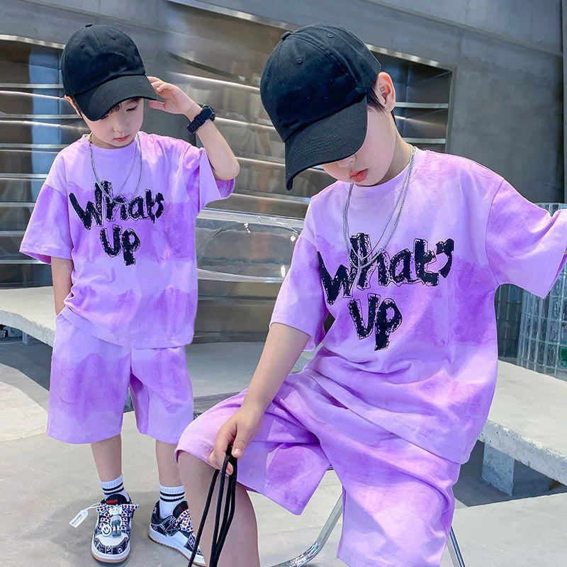 Set streetwear pentru băieți 2025: „What’s Up” cu uscare rapidă - Colecția Urban Expression
