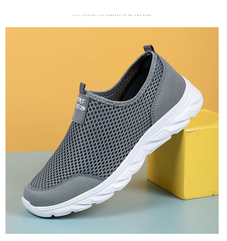 Men's Sneakers Breathable Men Casual Shoes Outdoor Male Slip On Loafers Walking Sneakers Tennis For Men