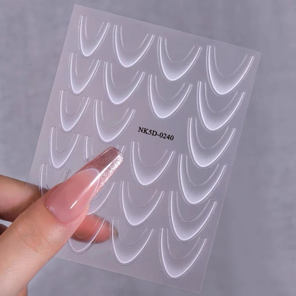 MAFANAILS French Gradient Sticker Set - 14 Stück 5D