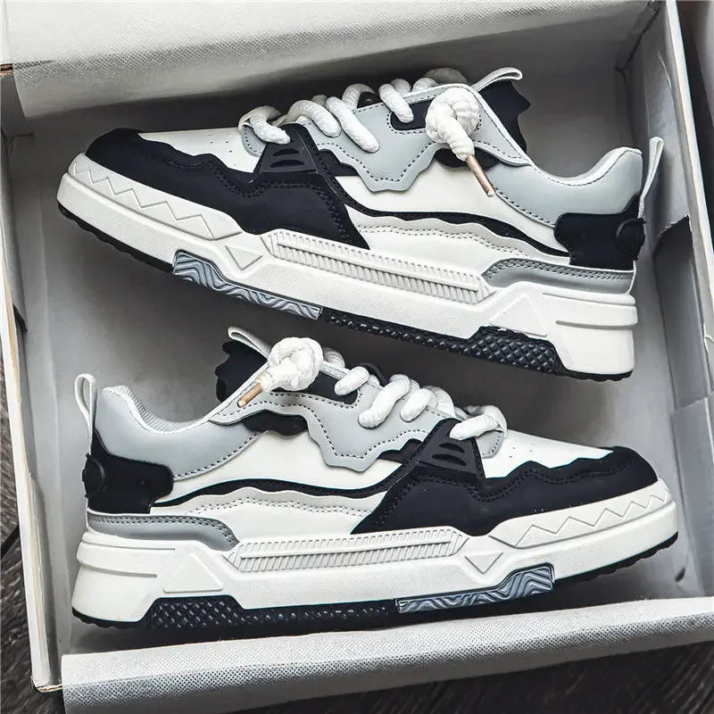 New Shoes Men Spring Male Sneakers Sports Korean Fashion Skateboard Chunky Sole Casual Men's Sneakers Running Brethable Trainers