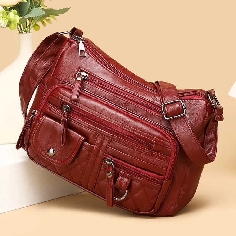 LANYIBAIGE Schultertasche Luxuriös - PU 15L 30x22x10cm