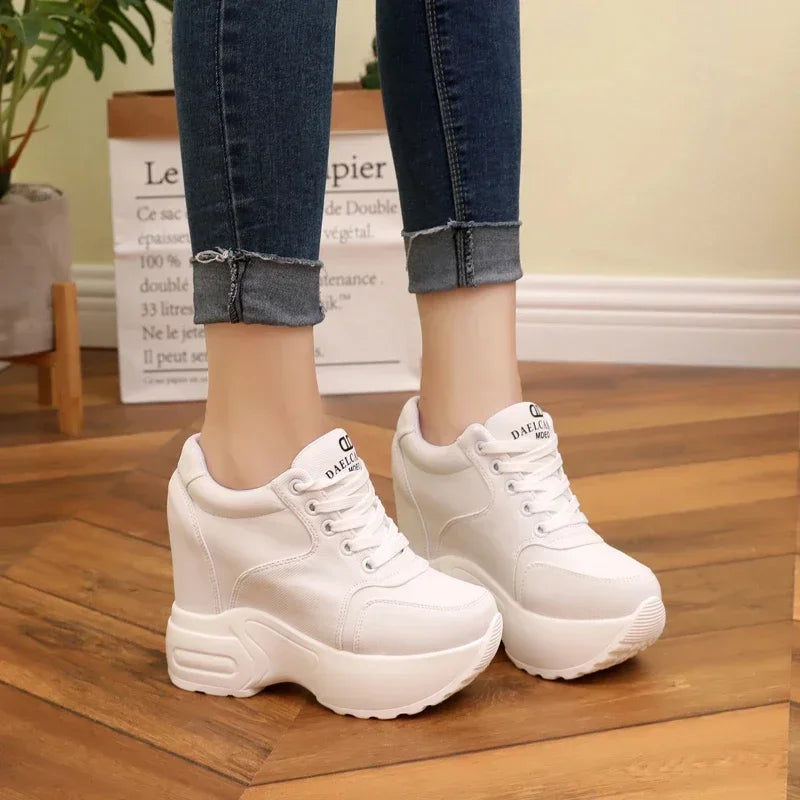 WGZNYN 187 Plateau Sneaker Atmungsaktiv - 10cm Absatz Mesh