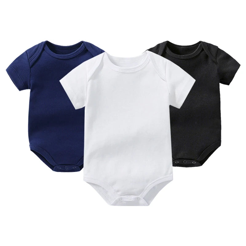 Guangdong Babybody Baumwolle Kurzarm Unisex - 3 Stk 0-24M