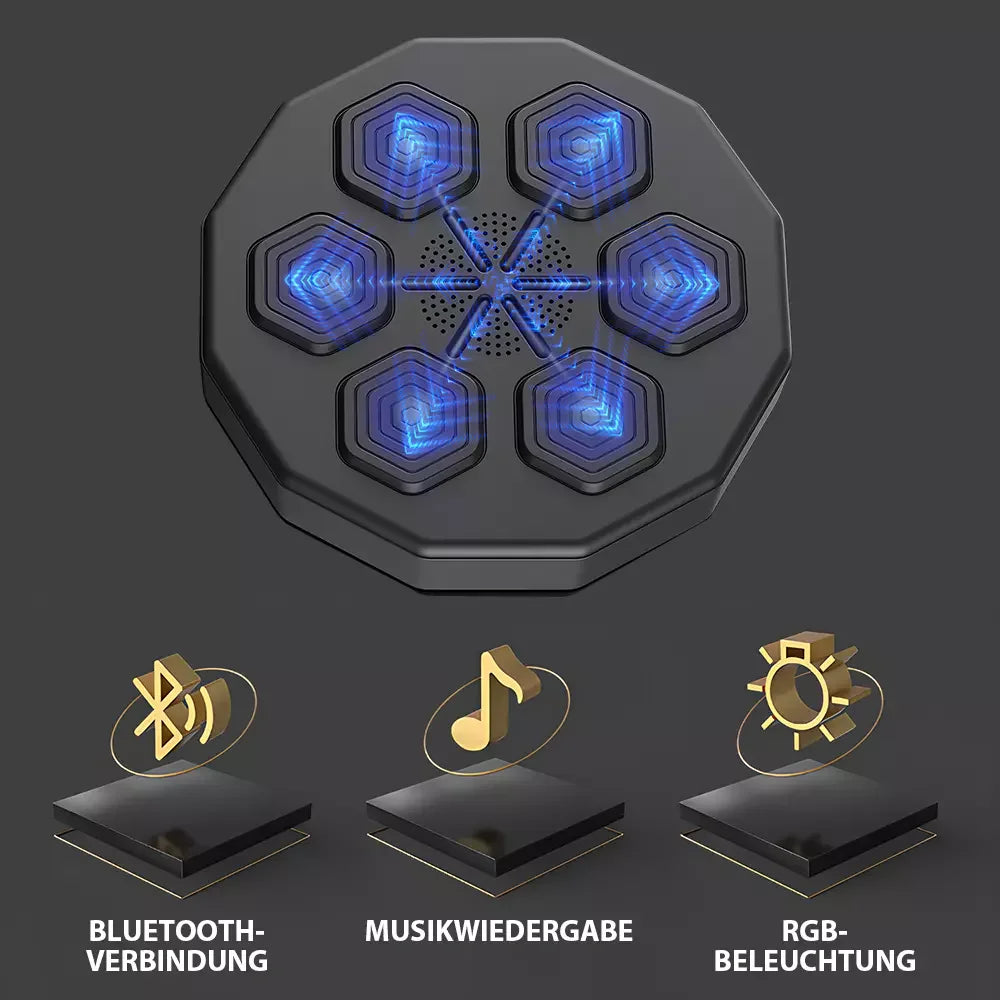 Intelligente Musik Boxing Maschine - Elektronisches Boxtraining Wandziel Sport Agilität Reaktion Wandmontage