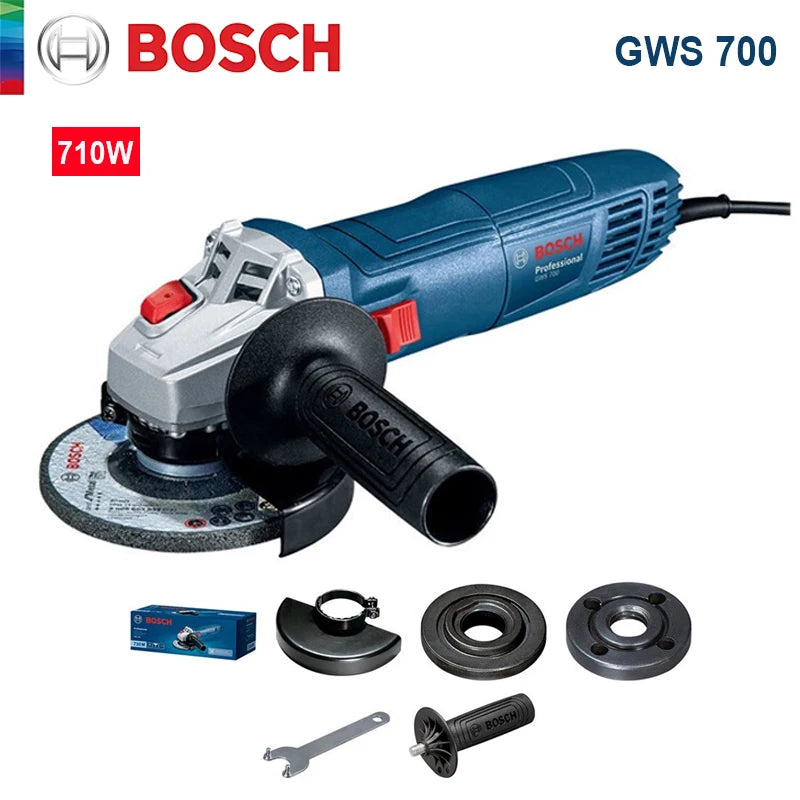 Bosch GWS 700 Angle Grinder Wired 110/220V Polishing Cutting Machine 12000rpm 100mm Discs Electric Grinding Machine Power Tools