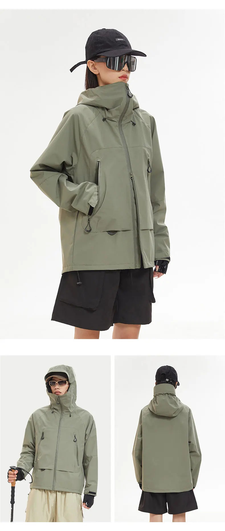 OutdoorPro Wanderjacke Wasserdicht - Unisex 700g S-XXL