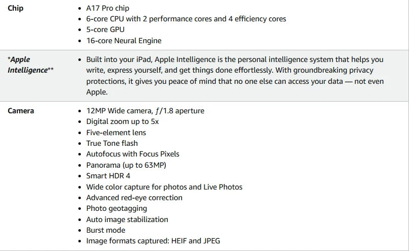 iPad Mini A17 Pro de la Captain.HF - 8,3 inch, 6 nuclee, 128 GB