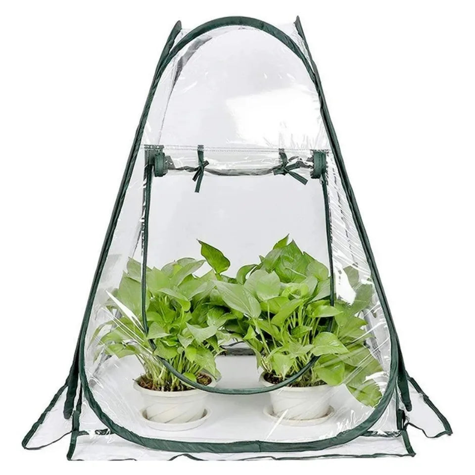 Plants Greenhouse Tent Transparent Folding Horticultural Greenhouse Warm Room Mini Sunroom Garden Nursery Plant Protective Cover
