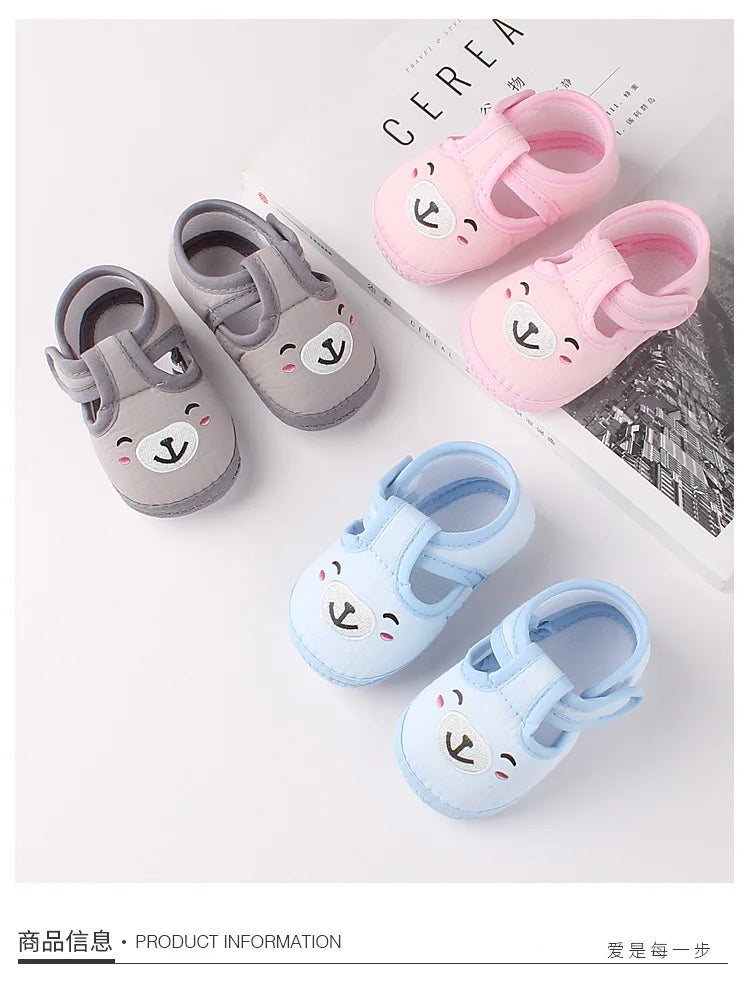 Neugeborene Cartoon Baby Schuhe 2025 - Kinder Erste Laufschuhe Weiche Sohle - Jungen Mädchen Kleinkind Frühling Herbst