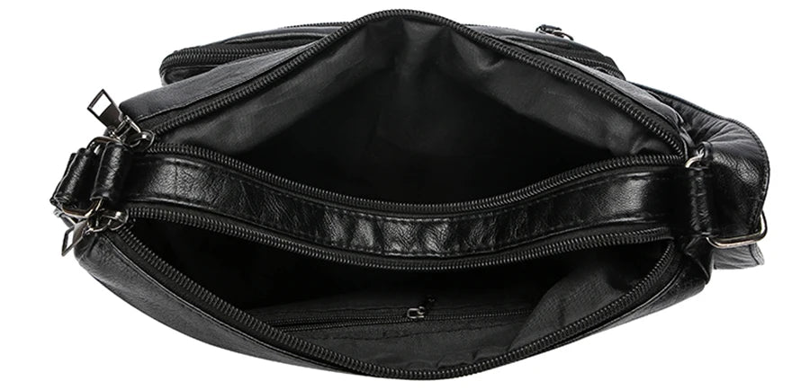 LANYIBAIGE Schultertasche Elegante - PU 12L Reißverschluss