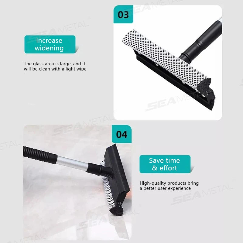 SEAMETAL T-Wischer Fensterreiniger Spiegel - 48×20×6 cm