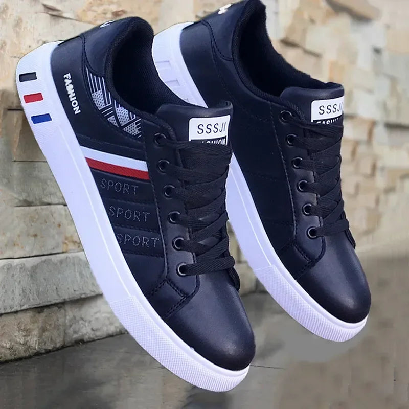 Herren-Luxus-Sneaker 2025: Qaawal Männer Flache Schuhe Luxus Herren Sneaker Frühling Herbst 2025 Outdoor Sport Schuhe für Männer Mode Vulkanisiert Schuh Tenis Para Hombre Kollektion