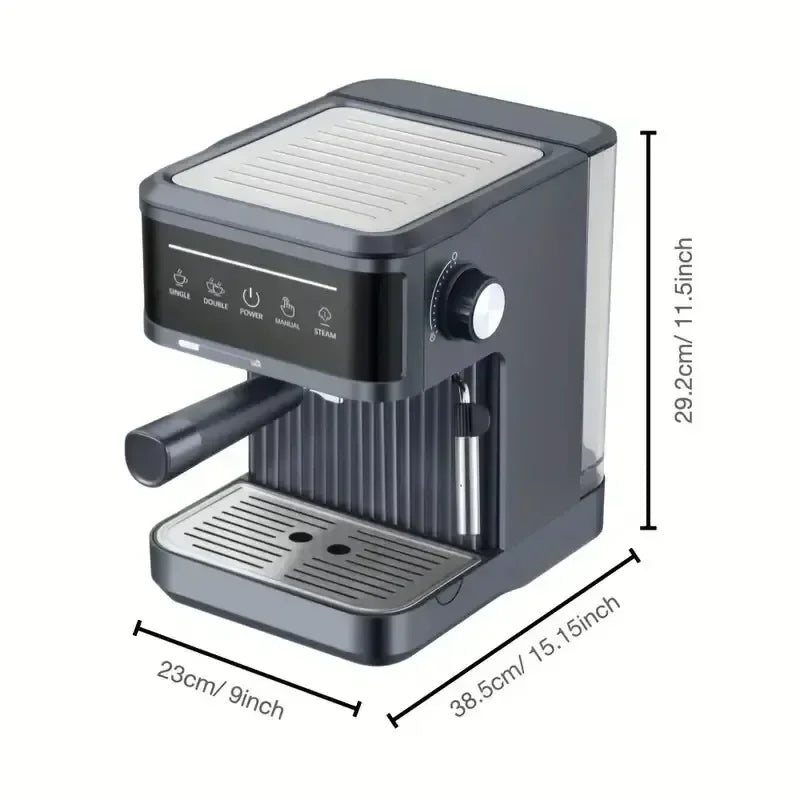 Italienische Espresso-Maschine 2025: 20Bar Semi-Professional - Cappuccino Master Collection