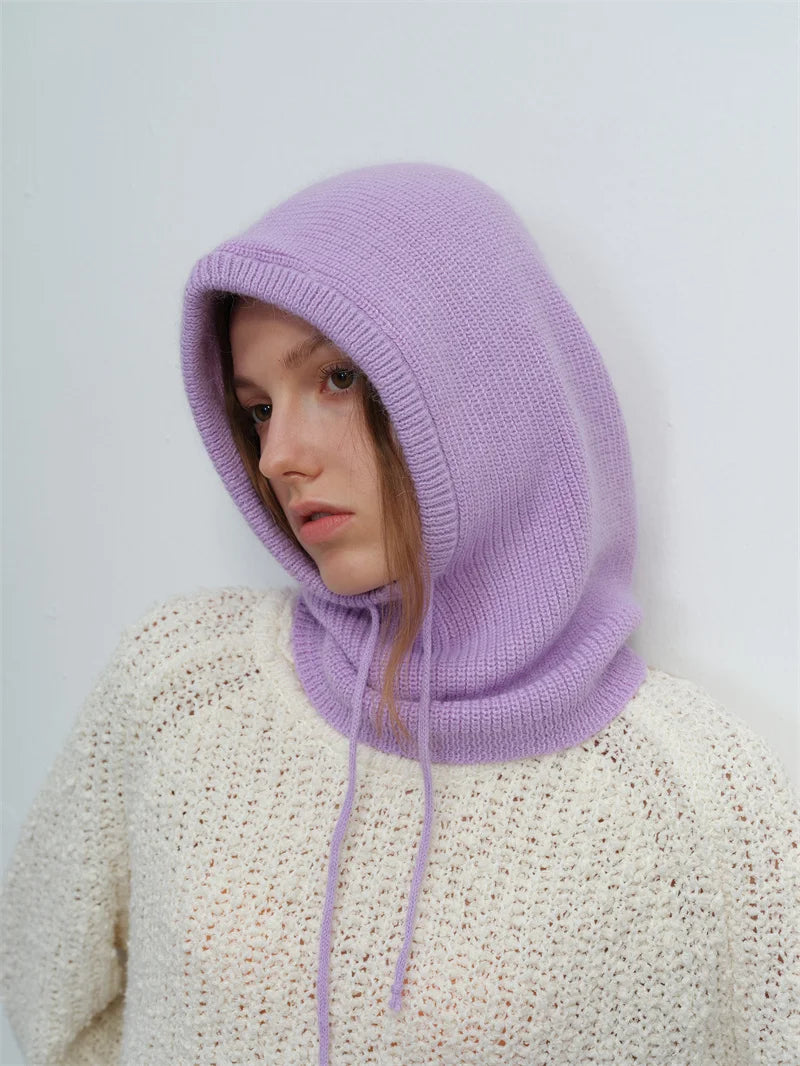 Furina Balaclava Kaninchenpelz Warm - Strick, Einheitsgröße