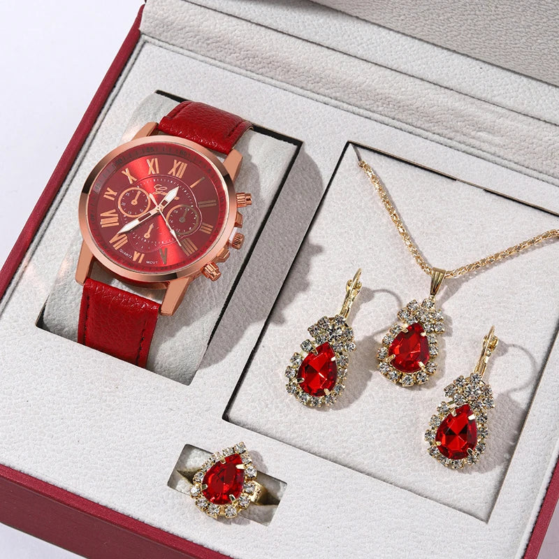 Damen-Uhren-Set 2025: Luxury-Rhinestone Fashion-Elegant - Quartz Watch Collection