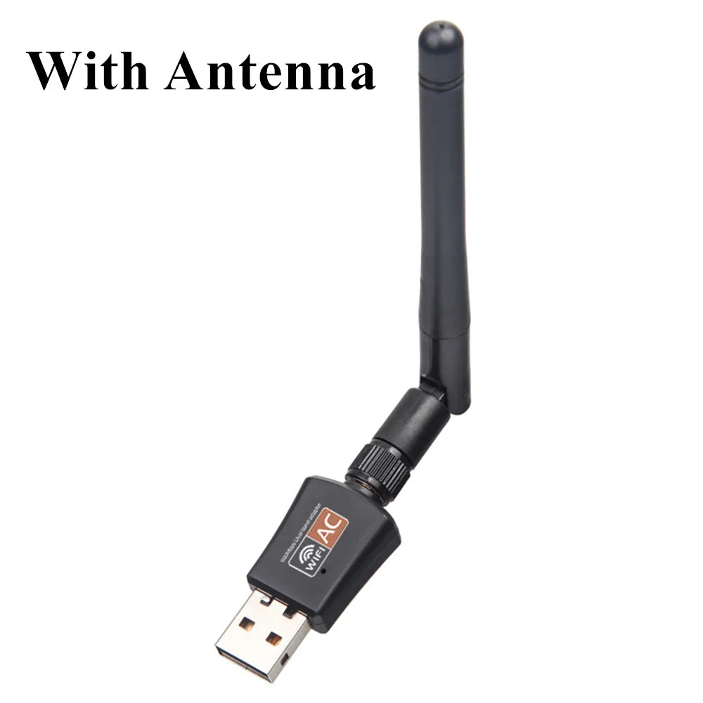 WiFi-Adapter 2025: Dual-Band 600Mbps USB - 2.4GHz 5GHz Antenna Collection