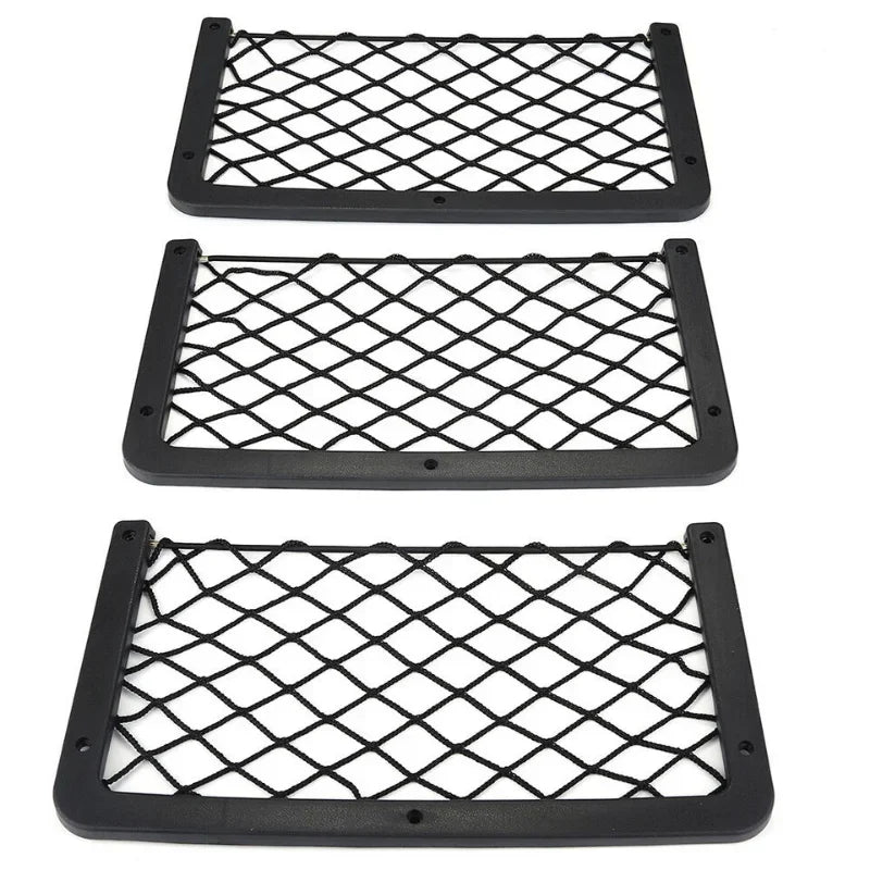 Organizator plasă pentru bancheta spate auto DUTRIEUX - 35x18cm, pachet de 3