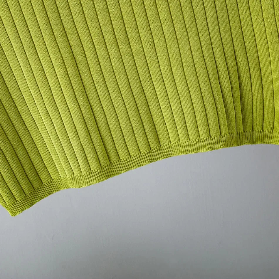 Elegant 2-Piece Sets for Women, Casual Knitting, Sleeveless, O Neck Tops, Loose Lace Up, Wide Leg Pant Set, Summer Fashion, New